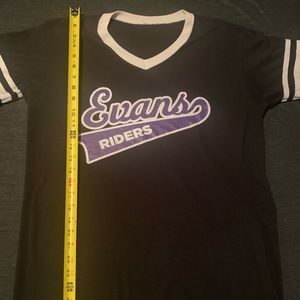 Vintage style Unisex V Neck Staff T Shirt